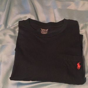 Men’s hunter green polo long sleeve XL Tall